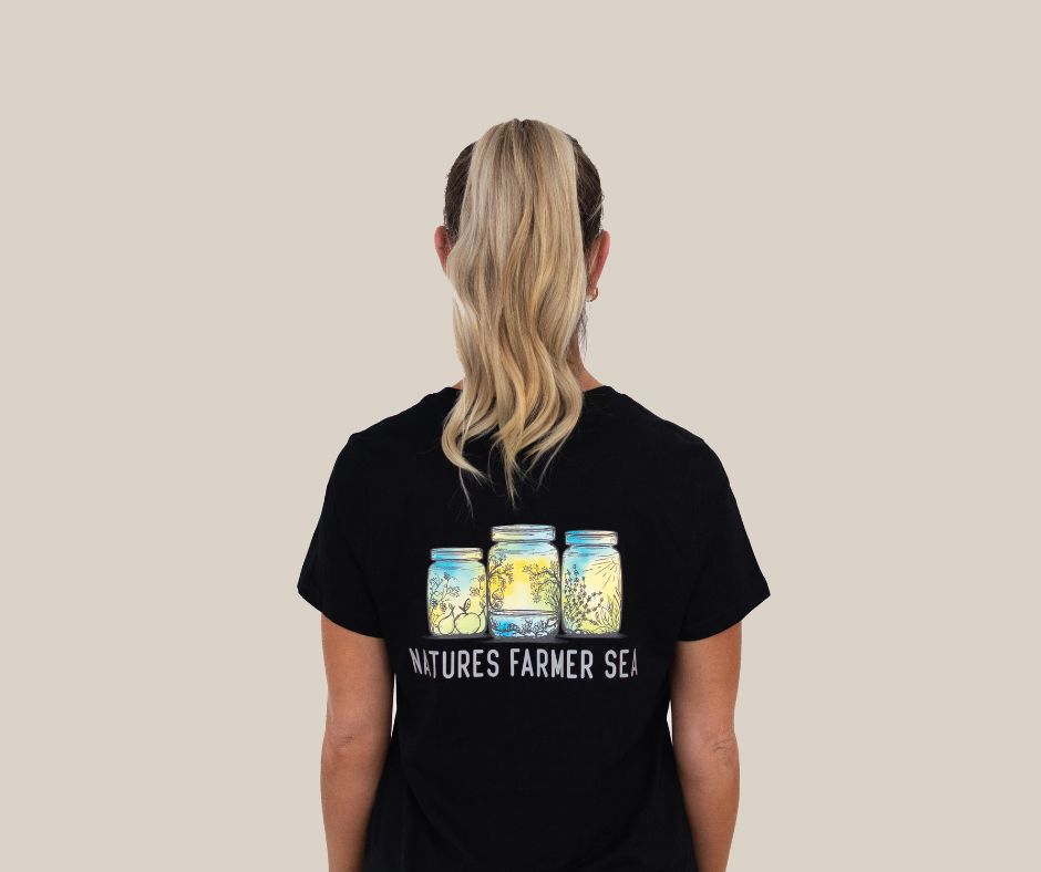 Women’s Tee - Black-Natures Farmer Sea