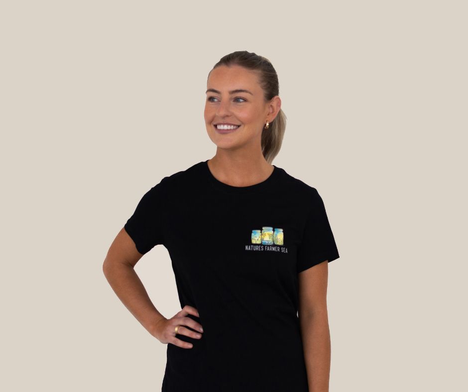 Women’s Tee - Black-Natures Farmer Sea