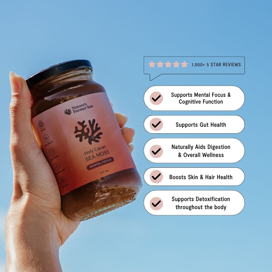 Sea Moss Gel – Holy Cacao (500ml)-Natures Farmer Sea