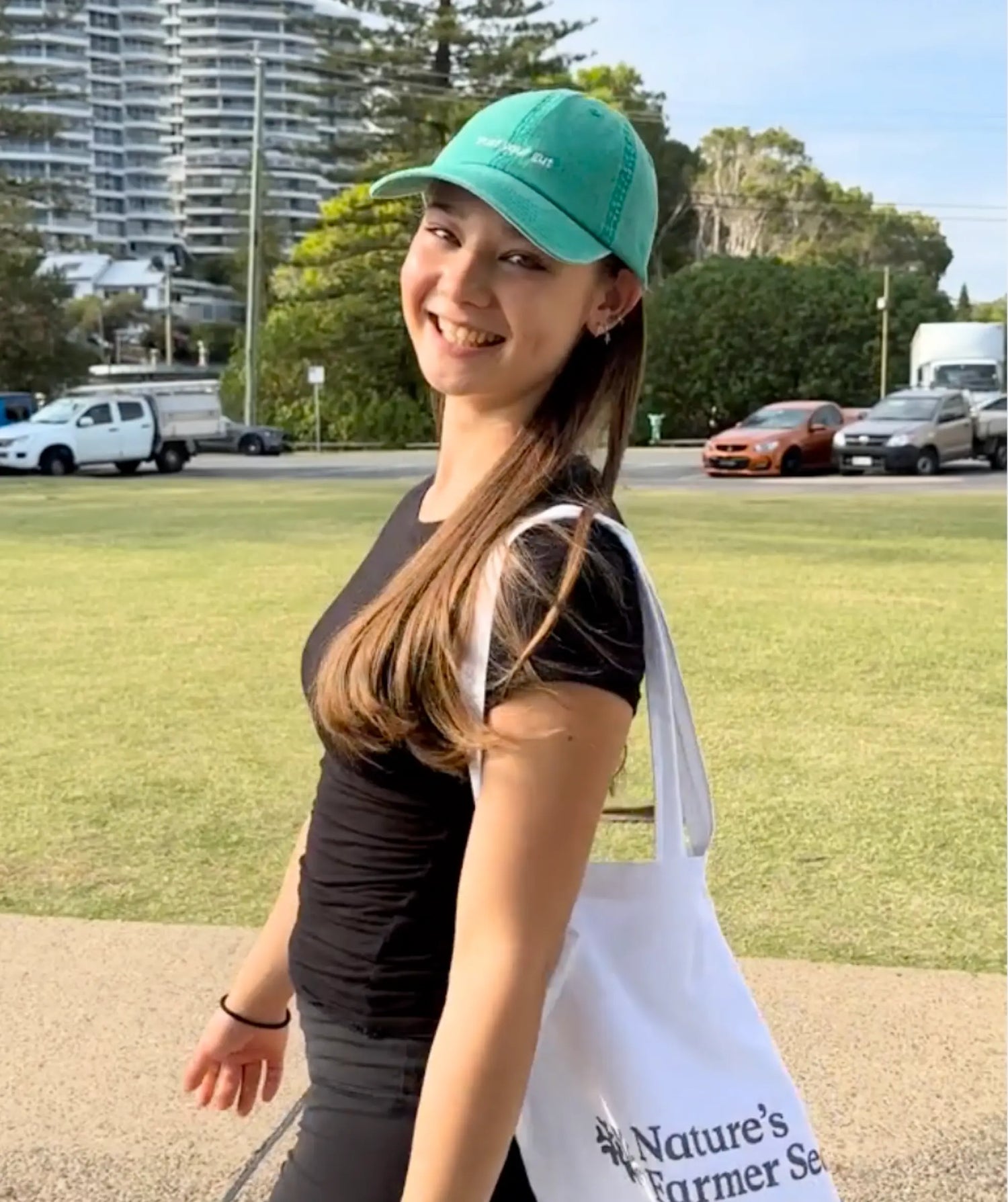 100% Cotton Cap - Trust Your Gut Green