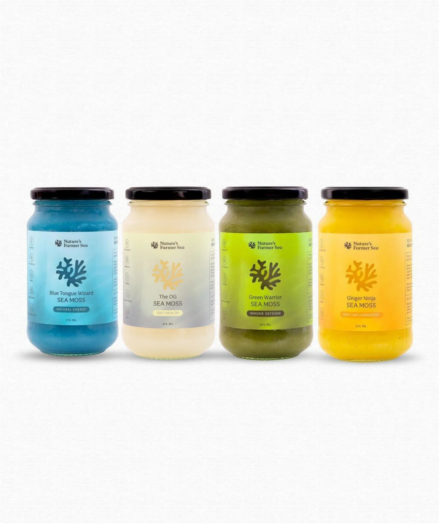 Sea Moss Gel Blends Starter Pack - 4 x 375ml