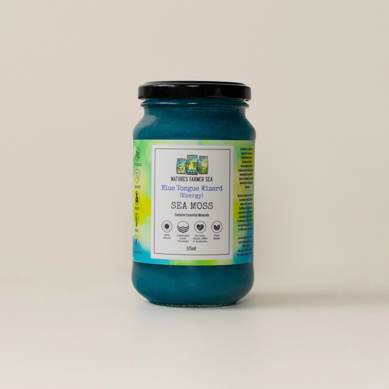 Sea Moss Gel - Blue Tongue Wizard (500ml)-Natures Farmer Sea