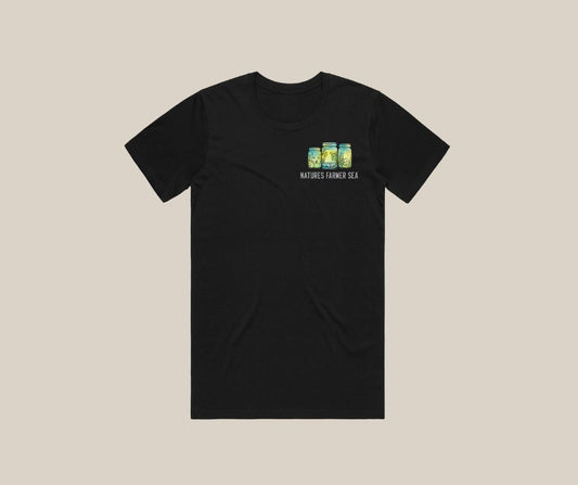 Men’s Tee - Black-Natures Farmer Sea