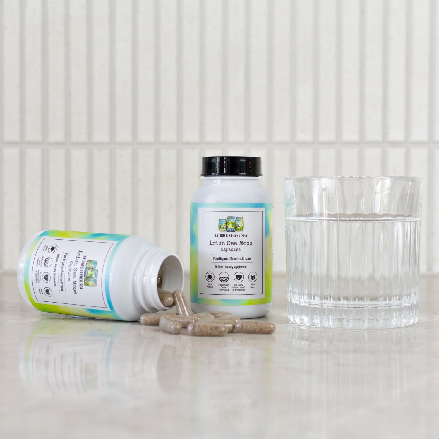 Irish Sea Moss Capsules - 60 capsules-Natures Farmer Sea