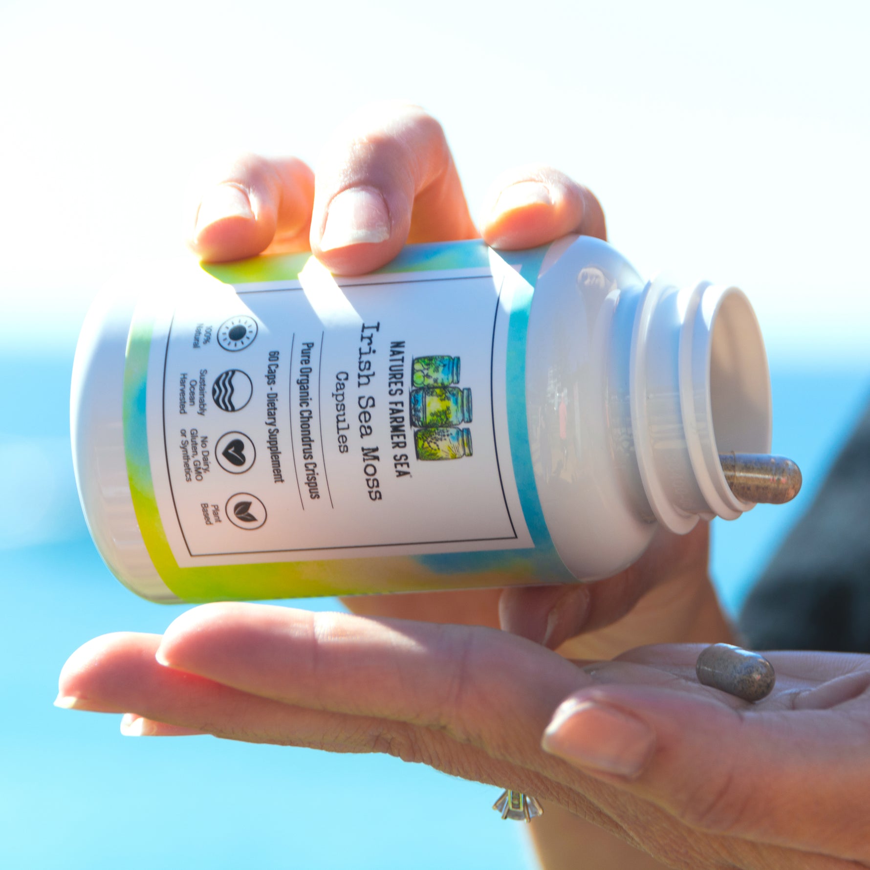 Irish Sea Moss Capsules - 60 capsules-Natures Farmer Sea
