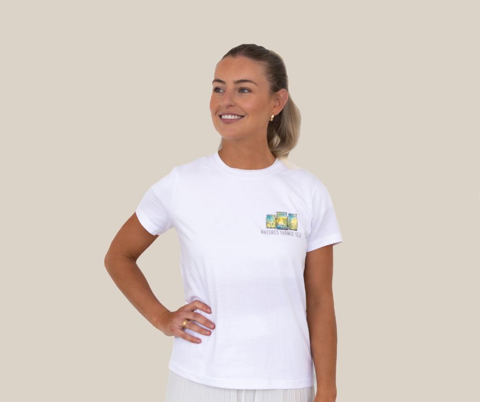 Women’s Tee - White-Natures Farmer Sea